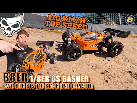 Creasy 1/8 6S Basher Buggy B8ER from Team Magic RTR with Modellbau Berlinski test and unboxing