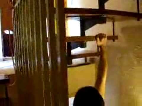 Real World Spiderman Climbs Stairs