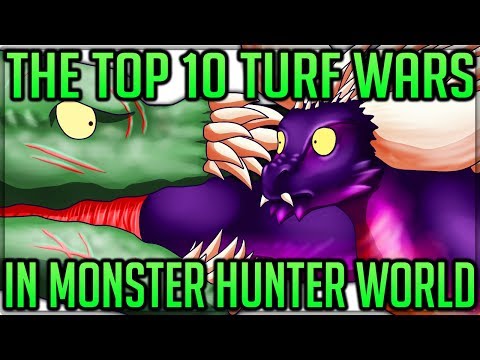 The Top 10 Turf Wars in Monster Hunter World! (Rarest Fights) (Discussion/Fun) #mhw #turfwars