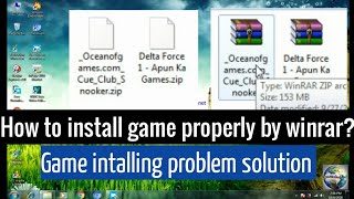 Game install Properly by winrar. How to install game by winrar. Computer, Laptop 2020
