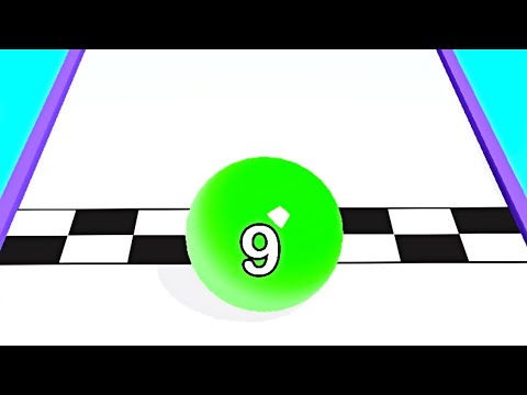 Merge Ball Race - Ball Merge 2048 Game ! All Levels Gameplay (202-206) android,ios
