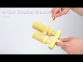 A-Star Double Wooden Agogo