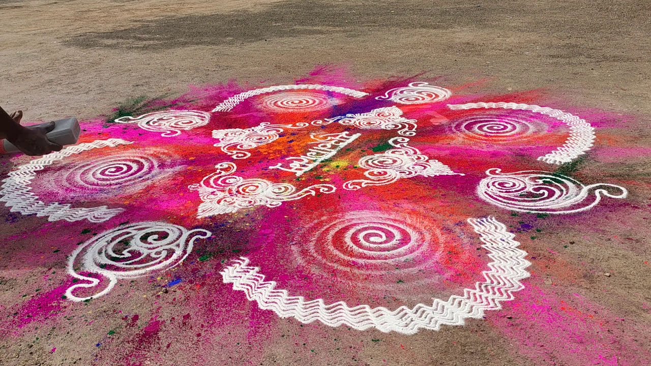 Rangoli design hindustani by ganesh vedpathak