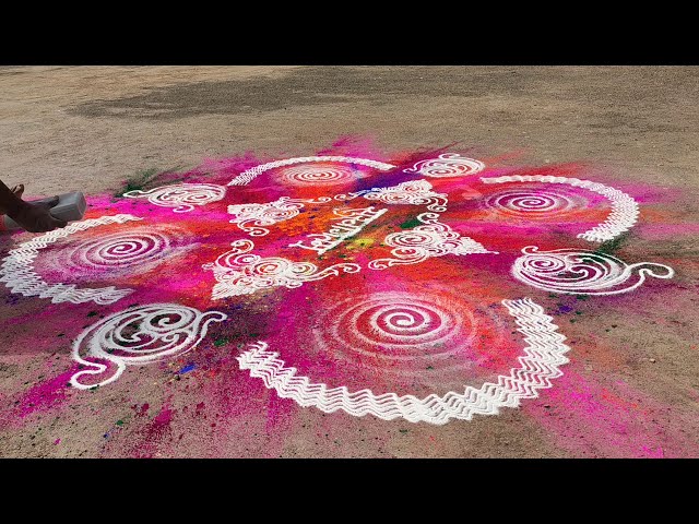 Rangoli design hindustani by ganesh vedpathak