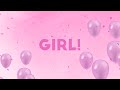 Gender Reveal Countdown Background Video Its Girl Genderreveal Itsagirl Genderrevealideas