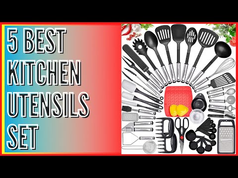 5 Best Kitchen Utensils Set of 2021| Best Silicone Cooking Utensils