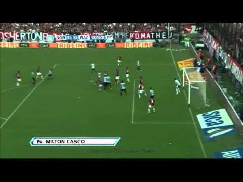 Gol de Casco. Newell's 1 - Racing 0. Fecha 11. Torneo Final 2013. Fútbol Para Todos