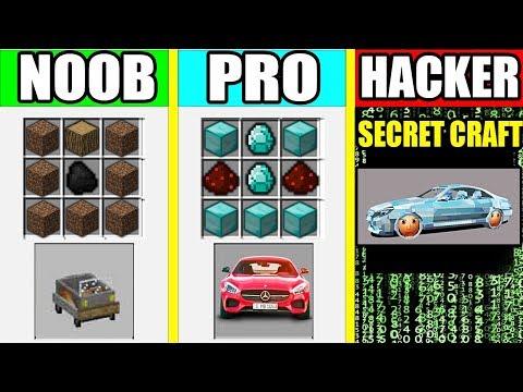 Minecraft - NOOB vs PRO vs HACKER : SUPER CAR CRAFTING Challenge in Minecraft Animation