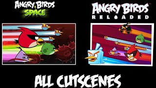Angry Birds Space VS Angry Birds Reloaded Space Cutscenes Version 3.10