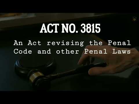 ACT NO. 3815 | The Revised Penal Code