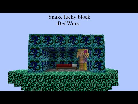 Snake Lucky Block BedWars - Minecraft (with friend