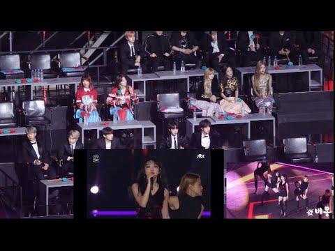 BTS, BLACKPINK REACTION TO CHUNGHA “bang bang” GDA 2019