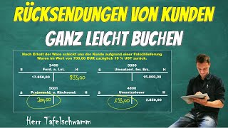 Buchen von Warenrücksendungen und Falschlieferungen durch den Kunden -