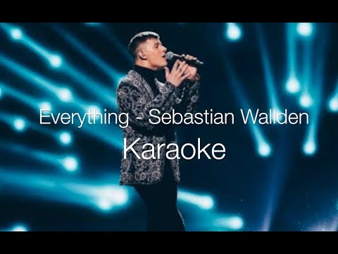 Everything - Sebastian Walldén Karaoke/Instrumental Vinnarlåt Idol 2018