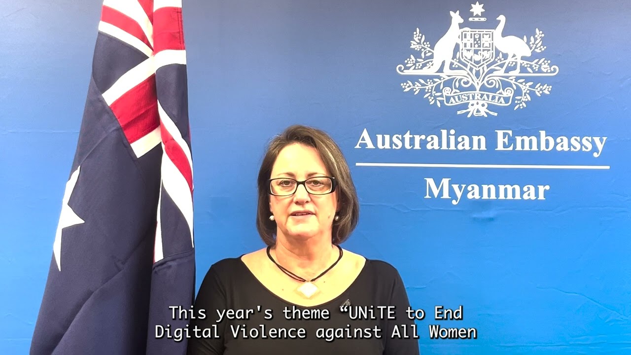 16 days against digital violence 2025 Angela Corcoran, Australia Head of Mission to Myanmar
