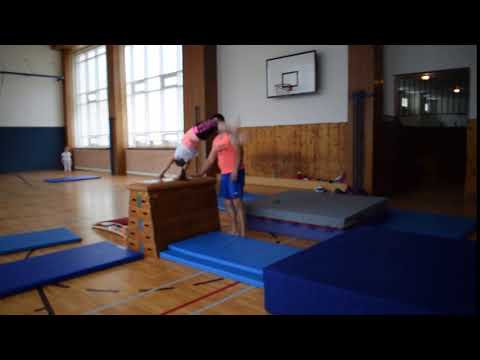 Přemet přes bednu - Natálie Burešová Modlany - gymnastika Teplice