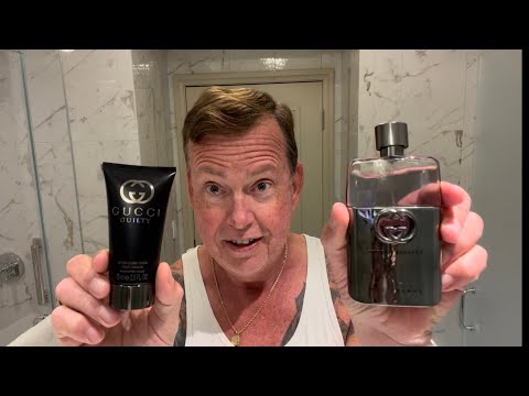 Gucci Guilty Shave from Resorts World- Las Vegas. Fatip Piccolo Closed Comb, Panta Rei & Omega Brush