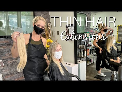 Hair Extensions For Very Thin Hair - New Technique