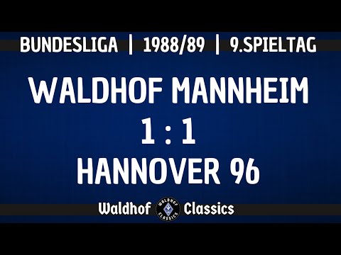 1988/89 | SV Waldhof Mannheim - Hannover 96