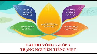 Bài thi vòng 3 Trạng nguyên Tiếng Việt lớp 3