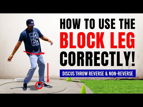 HOW TO USE BLOCK LEG | DISCUS THROW AND SHOT PUT