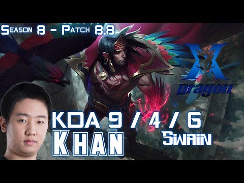 KZ Khan SWAIN vs ZOE Mid - Patch 8.8 KR Ranked