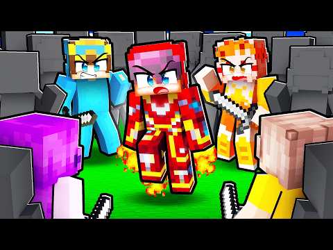 Hunters vs IRON MAN in Minecraft!