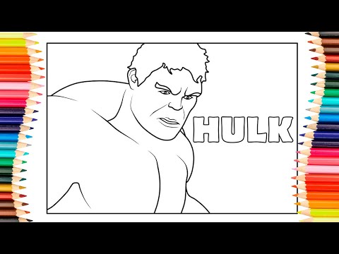 Hulk Coloring Pages / Big Hulk / Superhero Coloring / How to color /