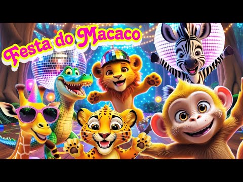 FESTA NA FLORESTA | CLIPE INFANTIL - Desenho animado para criança - Musica divertida infantil