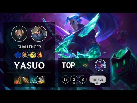 Yasuo Top vs Vayne - EUNE Challenger Patch 10.11
