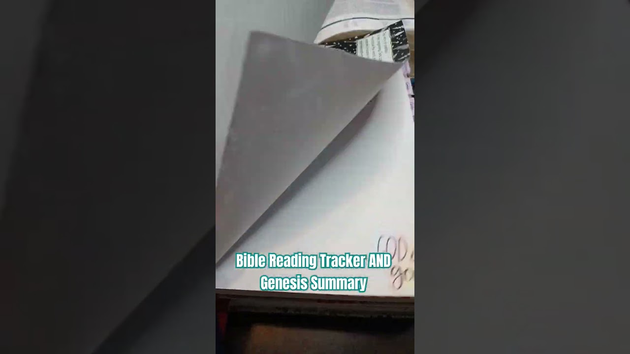 Journaling Bible flip-through of my Bible Tracker and Genesis summary!