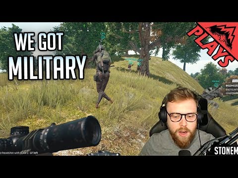 WE GOT MILITARY - PlayerUnknown's Battlegrounds Gameplay #127 (PUBG First Person 8-man Squads)