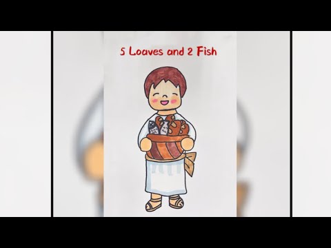 Coloring Pages 5 Loaves And 2 Fish