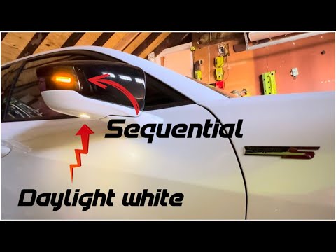 2021 + Acura TLX puddle light and sequential mirror lights diy