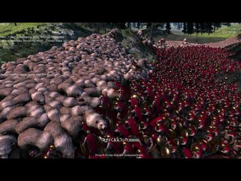 3,000 Bears vs 20,000 Spartans Ultimate Epic Battle Simulator