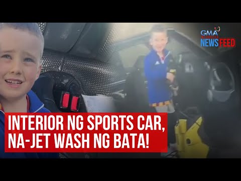 Interior ng sports car, na-jet wash ng bata! GMA Integrated Newsfeed