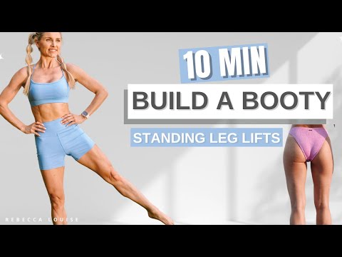 Build a Booty 🍑 NO SQUATS at home in 10 MIN (standing leg lifts)