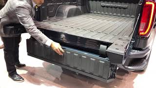 GMC Denali Pickup Truck - How to Open Tailgate and Step for Truck Bed Access