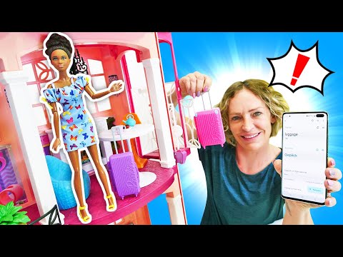 Barbie Video aus Nicoles Hotel. Ein ausländischer Gäst. Spielspaß mit Puppen und Nicole