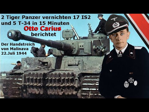 Otto Carius reports 2 Tiger tanks destroy 17 IS2 and 5 T-34 in 15 minutes - Documentation