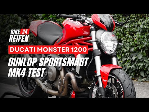 Dunlop Sportsmart MK4 test on Ducati Monster 1200: The perfect street sports bike!