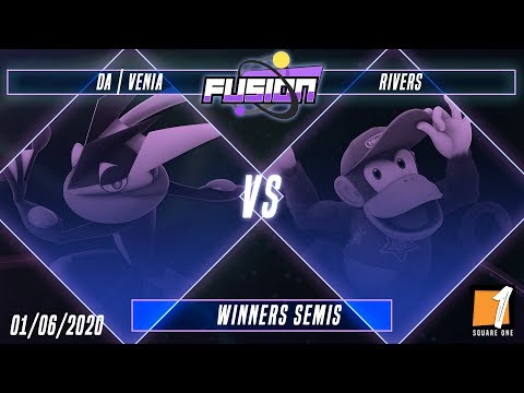 Fusion #5 - DA | Venia (Greninja) Vs. Rivers (Diddy Kong) - Winners Semis - Smash Ultimate