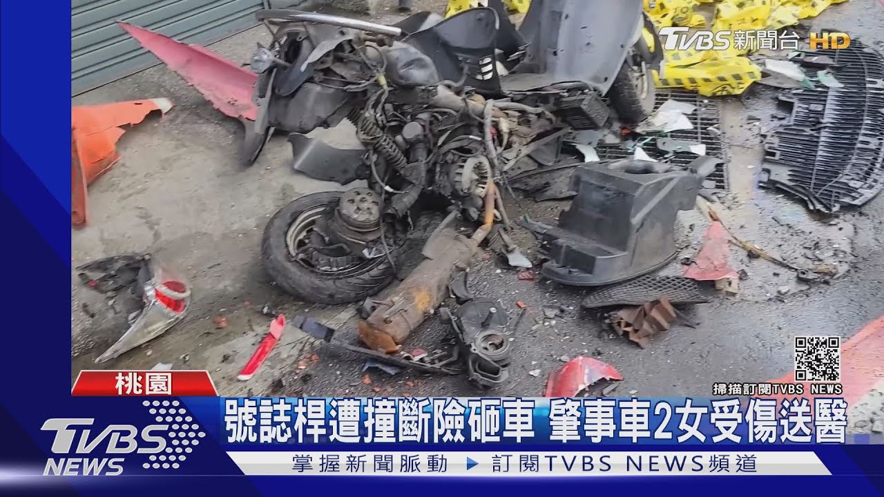 女疑酒駕自撞! 撞毀3機車、瓦斯一度漏氣