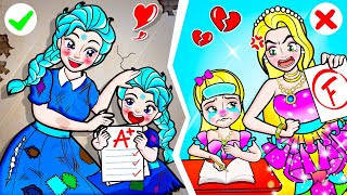 [🐾paper dolls🐾]  Rich Elsa Frozen Hypnotized Mother and Daughter  | Rapunzel Family