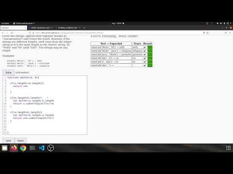 String 1 Mincat Javascript Solution