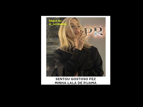 SENTOU GOSTOS0 FEZ A MINHA LALA DE PIJAMA - Jall e Bernard - DJ 2F | LETRA / TIPOGRAFIA