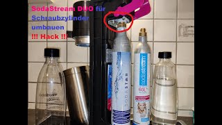 SodaStream DUO Hack! - Schraubzylinder verwenden statt den pinken Quick Connect QC CO2 Zylinder !!!