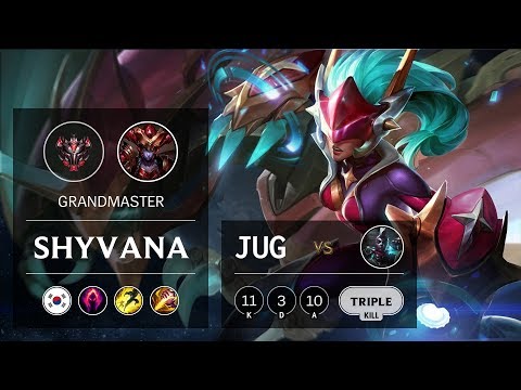 Shyvana Jungle vs Ekko - KR Grandmaster Patch 10.1