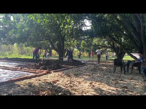 Windrow method of vermicomposting