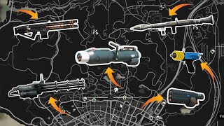 All Secret And Free Weapons Locations in GTA 5 Story Mode For PC, PS4, PS5, Xbox One & Xbox 360